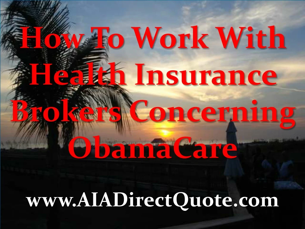 how to work with health insurance brokers