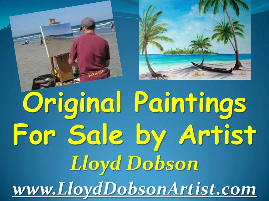 original paintings for sale by artist lloyd