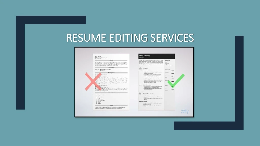 resume editing services