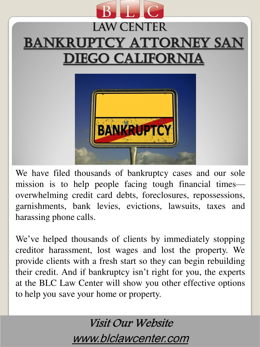 we have filed thousands of bankruptcy cases