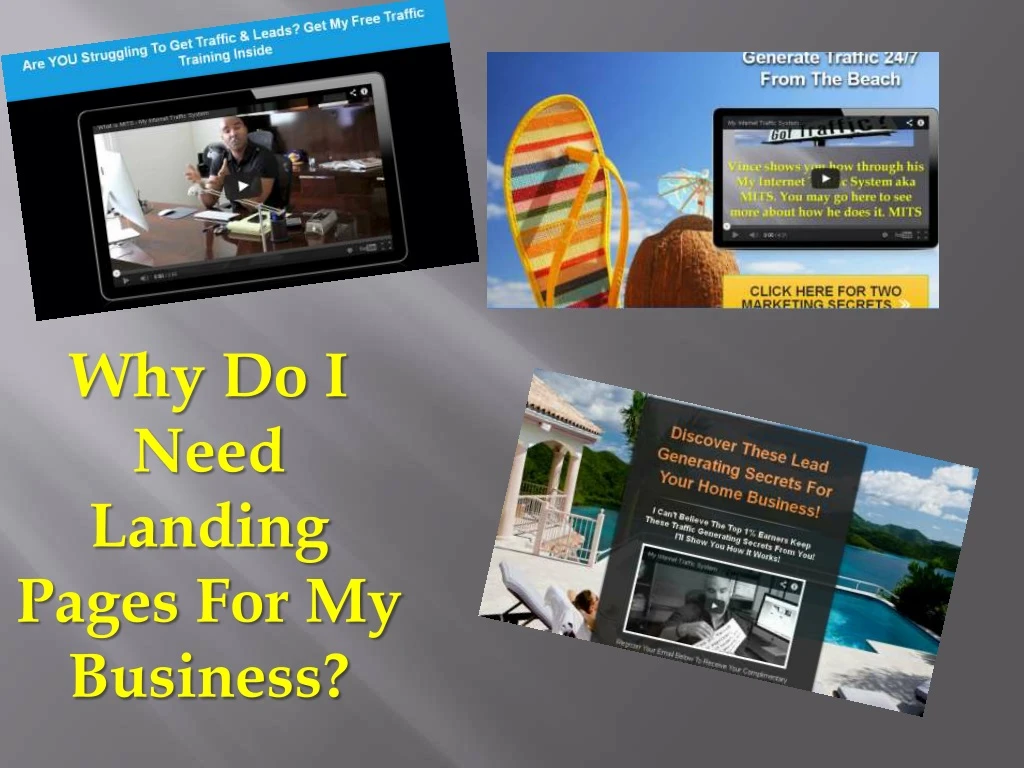 why do i need landing pages for my business