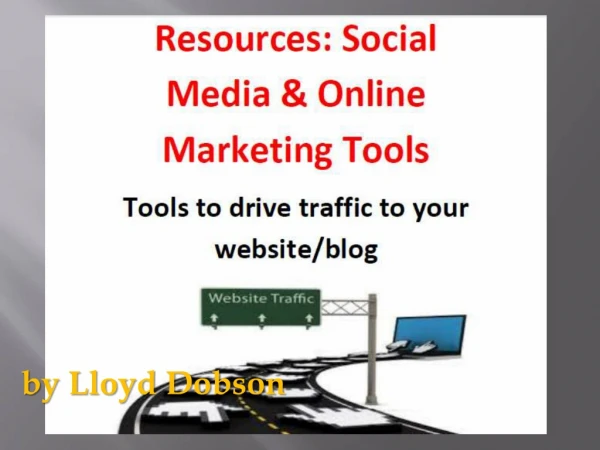 Social Media & Online Marketing Tools