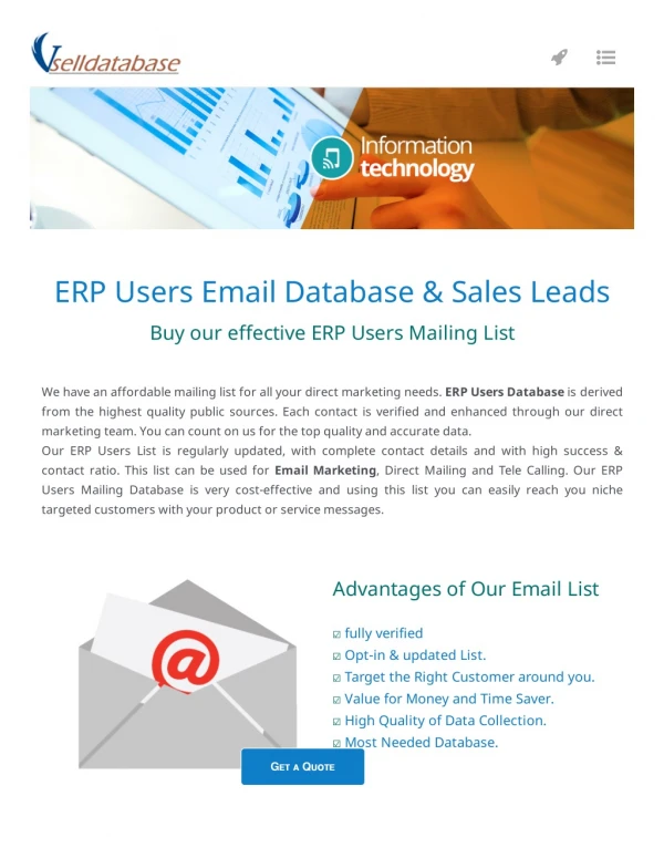 ERP users email list