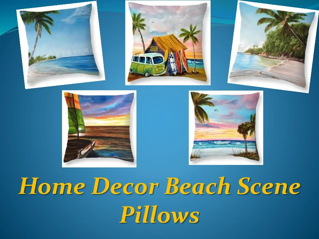 home decor beach scene pillows