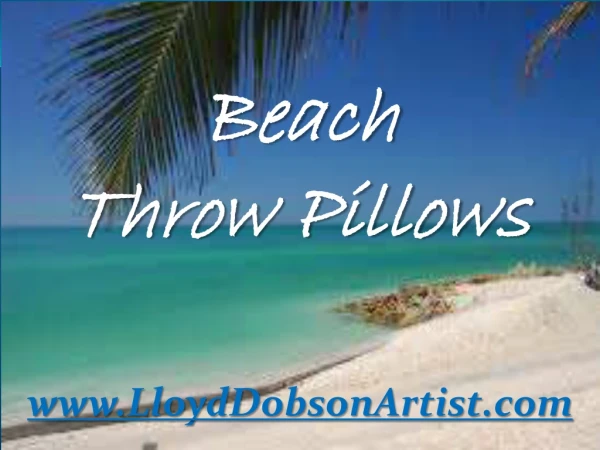 Beach Throw Pillows