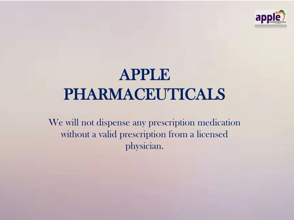 apple pharmaceuticals