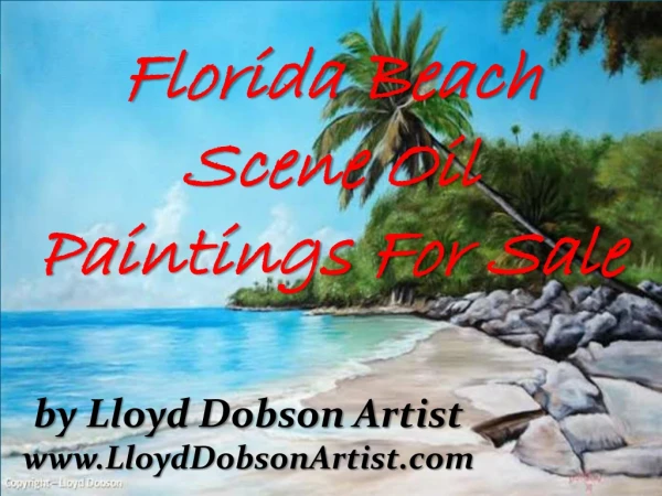 Florida Beach Scene Oil Paintings For Sale