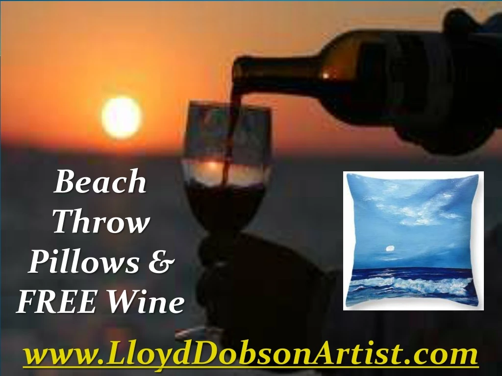 beach throw pillows free wine