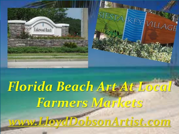 Florida Beach Art At Local Farmers Markets