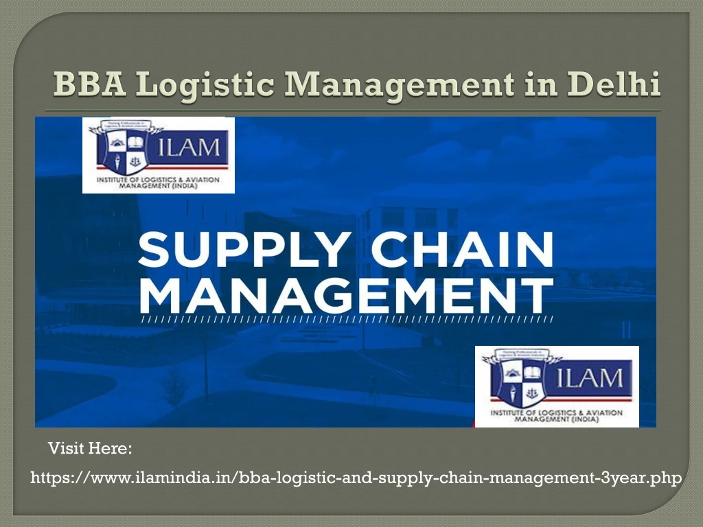 bba logistic management in delhi