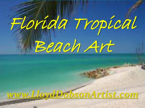 Florida Tropical Beach Art