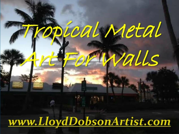 Tropical Metal Art For Walls