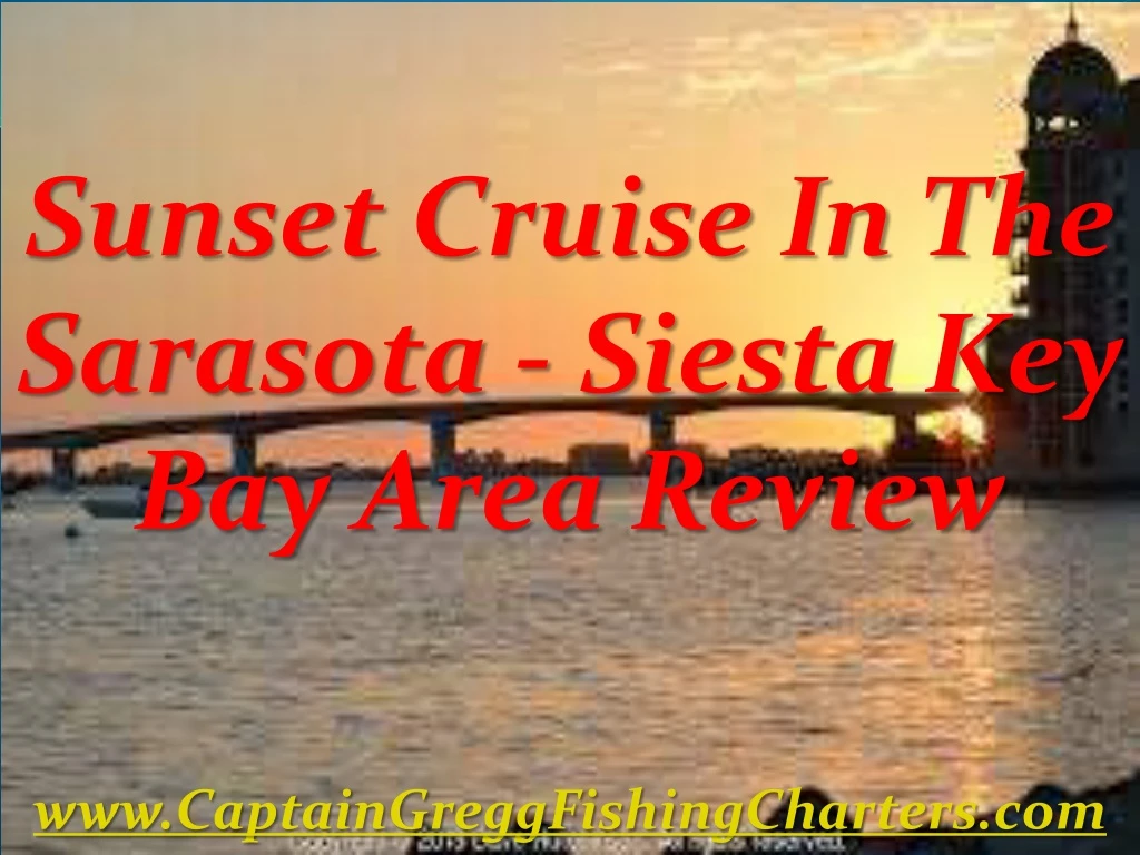 sunset cruise in the sarasota siesta key bay area