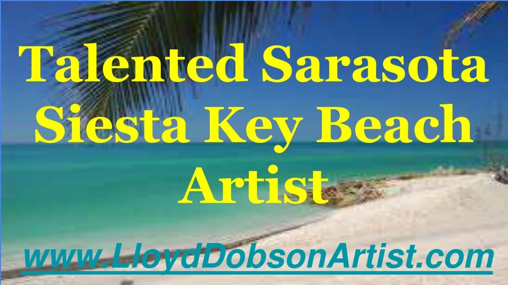 talented sarasota siesta key beach artist