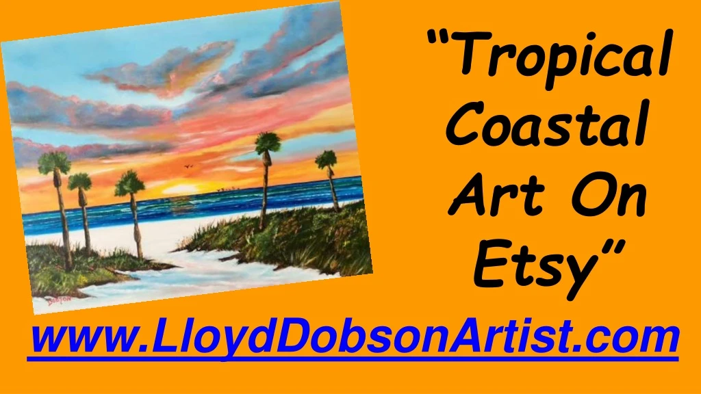 tropical coastal art on etsy