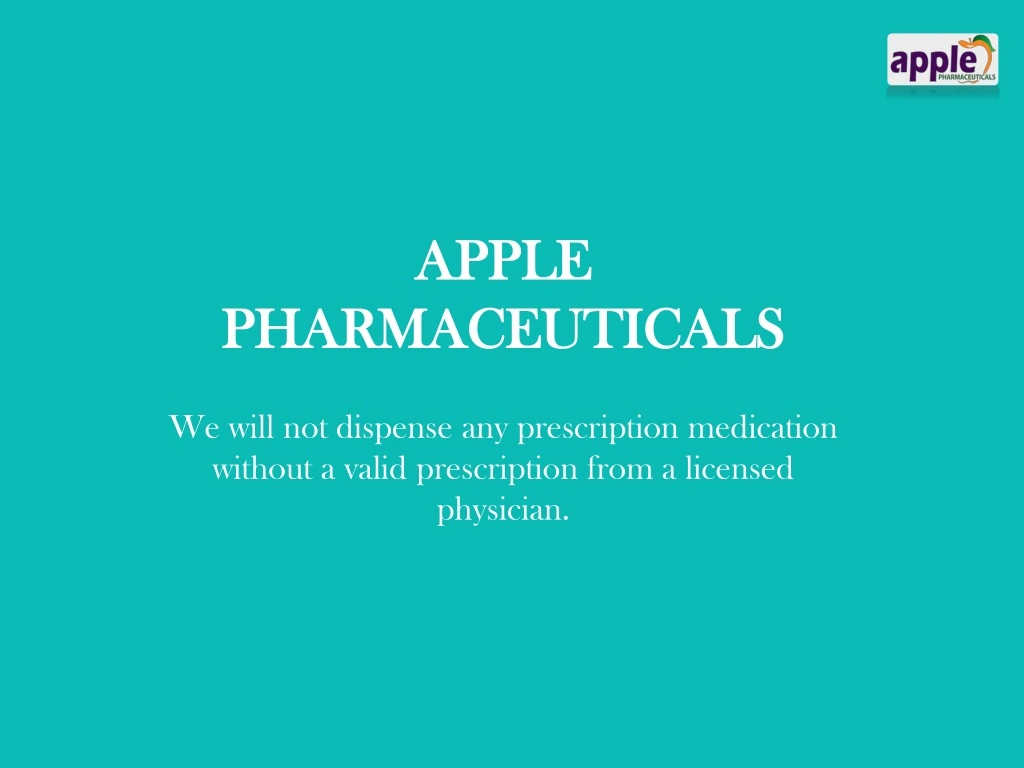 apple pharmaceuticals