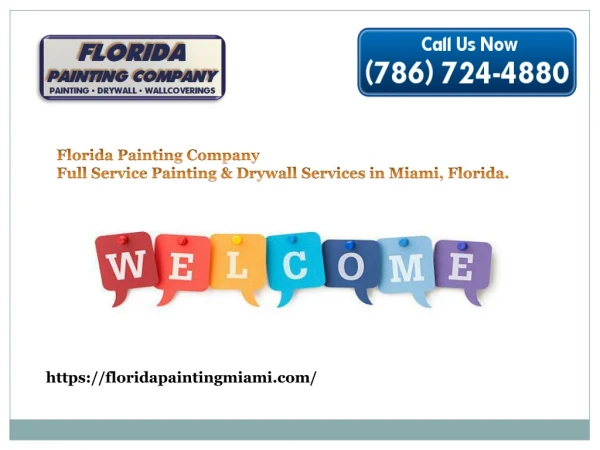 Get top-notch painting and dry wall service from Painting Miami