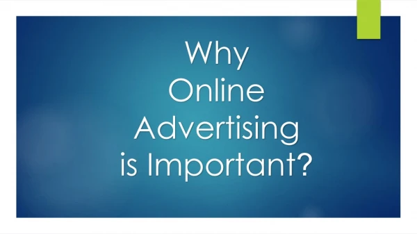 Why Online Advertising Is Important