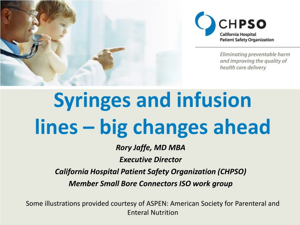 syringes and infusion lines big changes ahead
