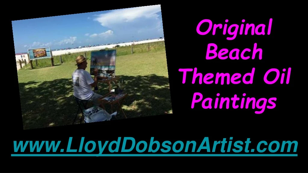 original beach themed oil paintings