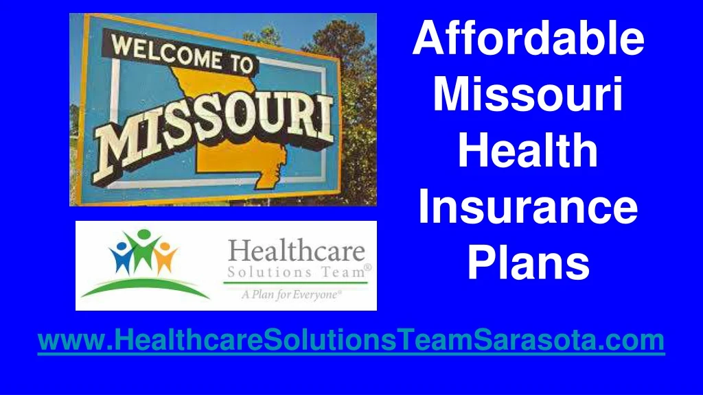 affordable missouri health insurance plans