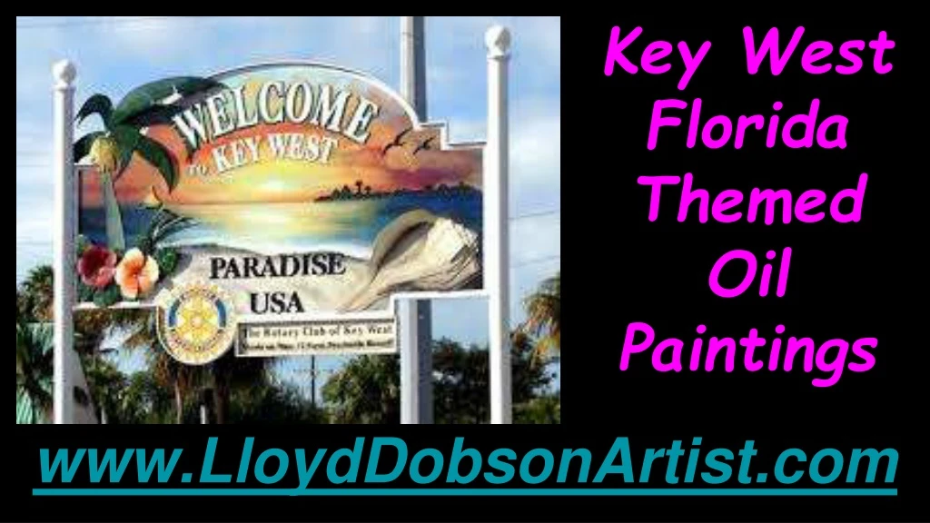 key west florida themed oil paintings