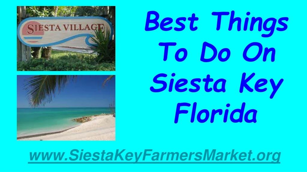 best things to do on siesta key florida