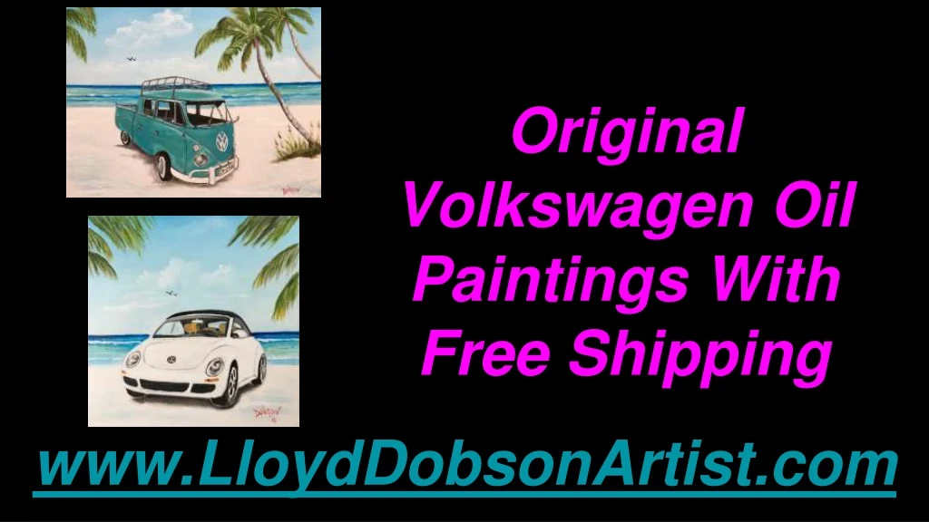 original volkswagen oil paintings with free