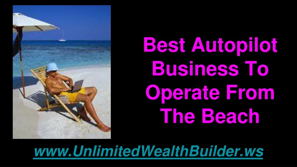 best autopilot business to operate from the beach