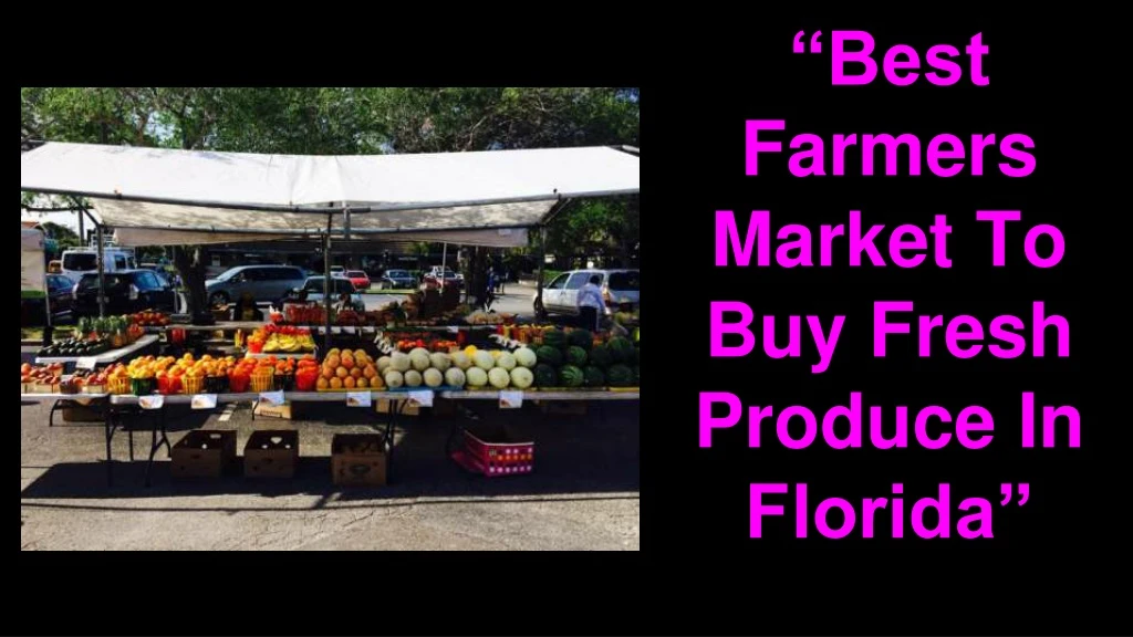best farmers market to buy fresh produce