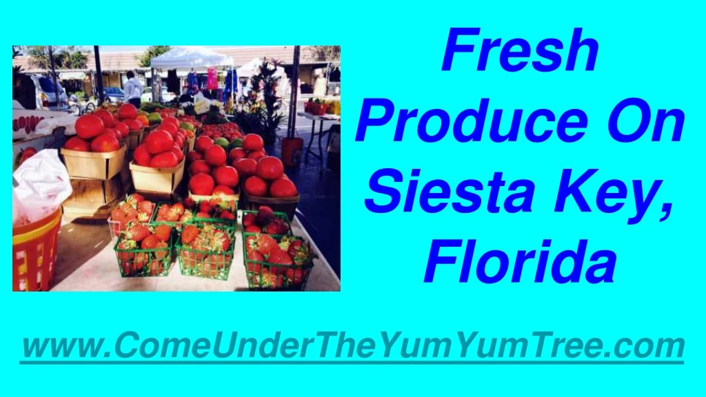 fresh produce on siesta key florida