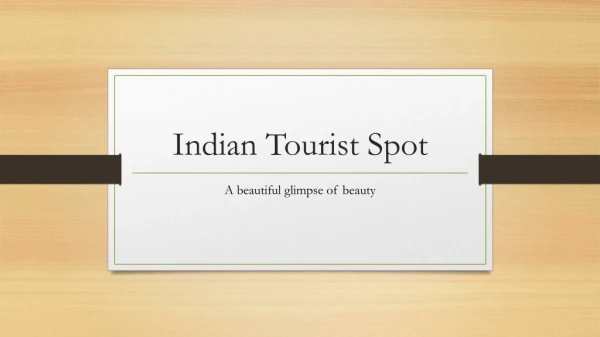 Indian Places to Visit
