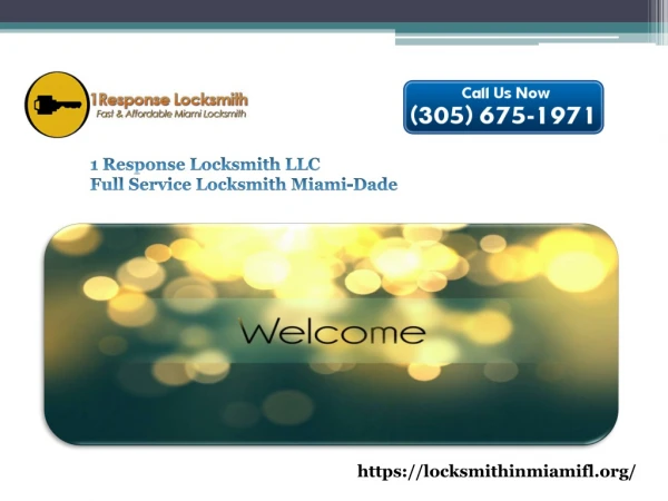 Looking for Locksmith services in Miami