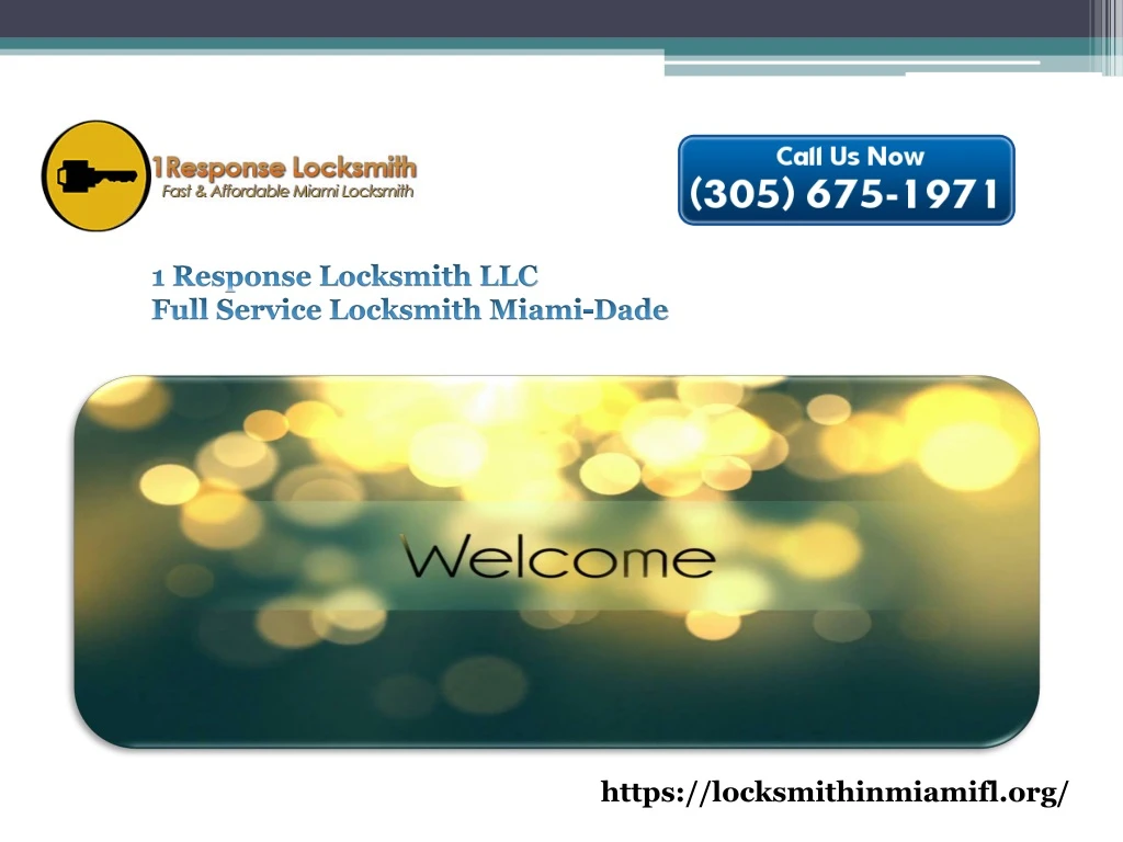 1 response locksmith llc full service locksmith