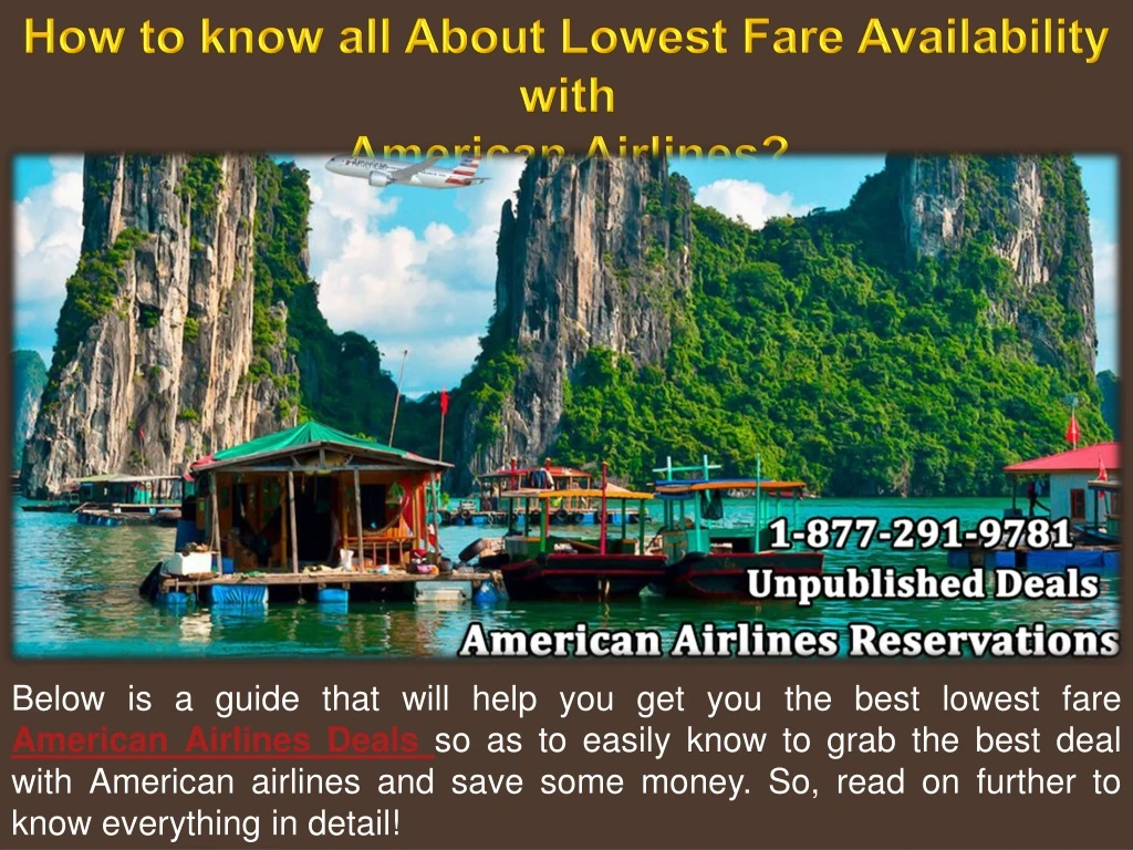 how to know all about lowest fare availability