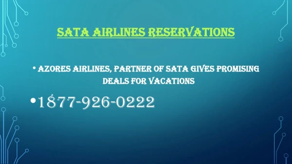Azores Airlines, Partner of Sata gives Promising Deals for Vacations