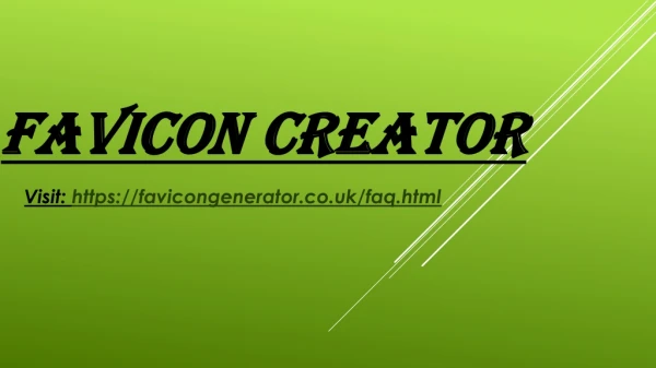 Favicon creator