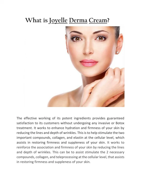Joyelle Derma Reviews | Joyelle Derma Cream | Joyelle Derma Skin Cream