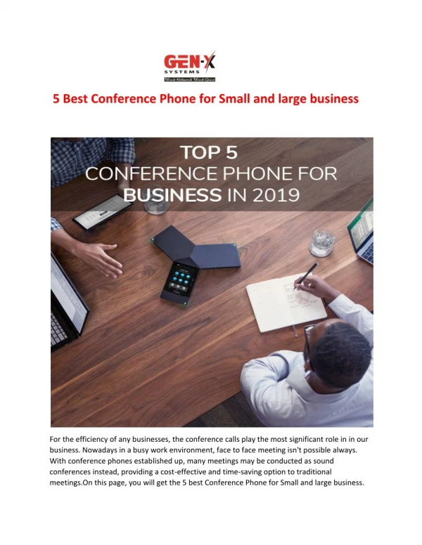 5 Best Conference Phone for Small and large business