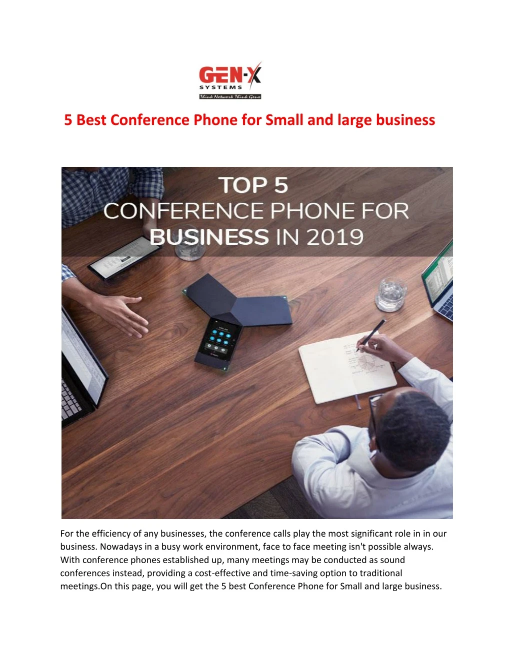 5 best conference phone for small and large