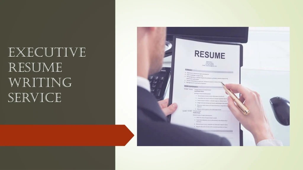 executive resume writing service