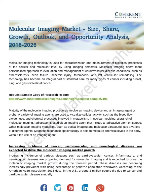 Molecular Imaging Market Is Booming Across the Globe Explored in Latest Research
