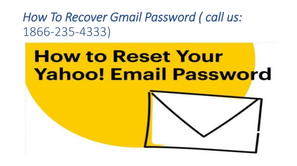 how to recover yahoo password?