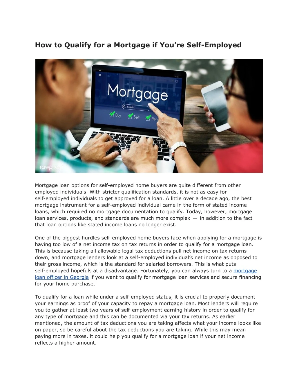 how to qualify for a mortgage if you re self