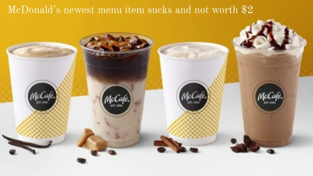 mcdonald s newest menu item sucks and not worth 2