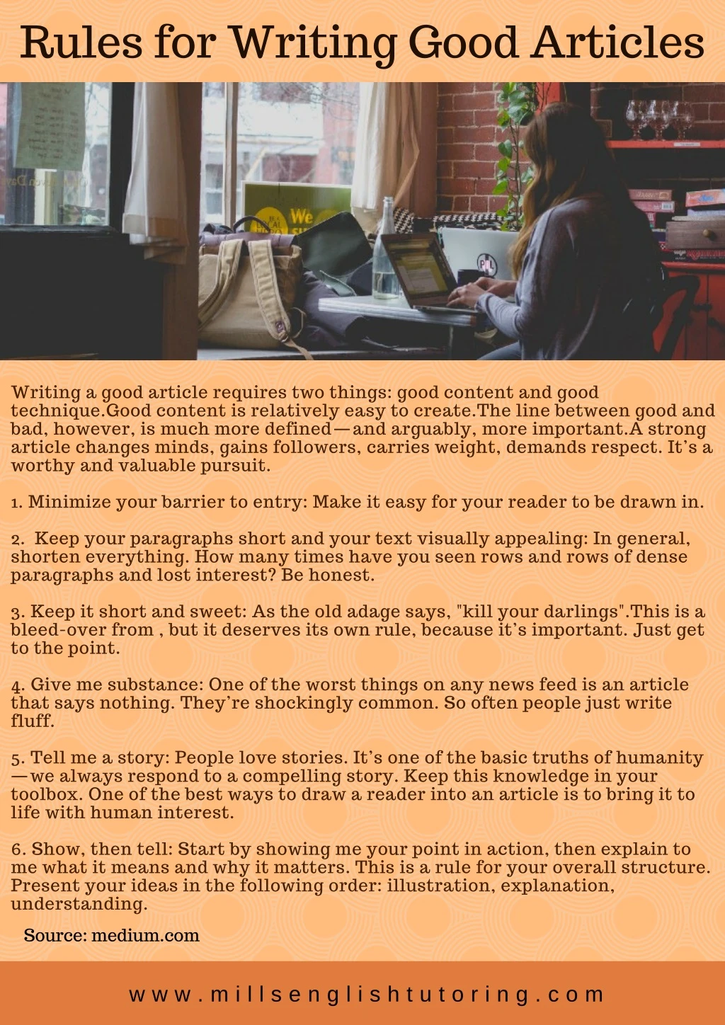 rules for writing good articles