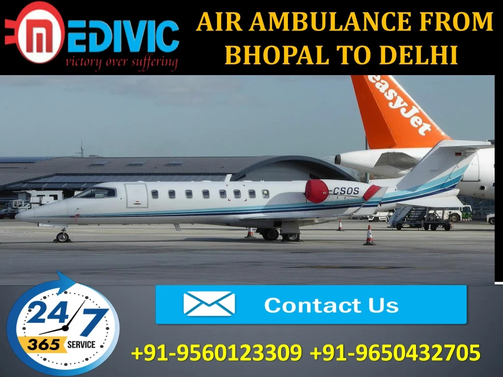 air ambulance from bhopal to delhi