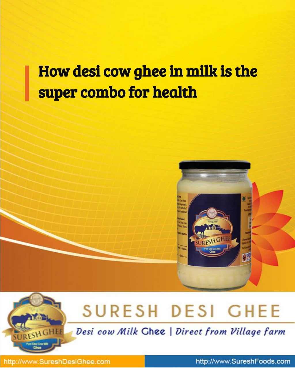 how desi cow ghee in milk is the how desi