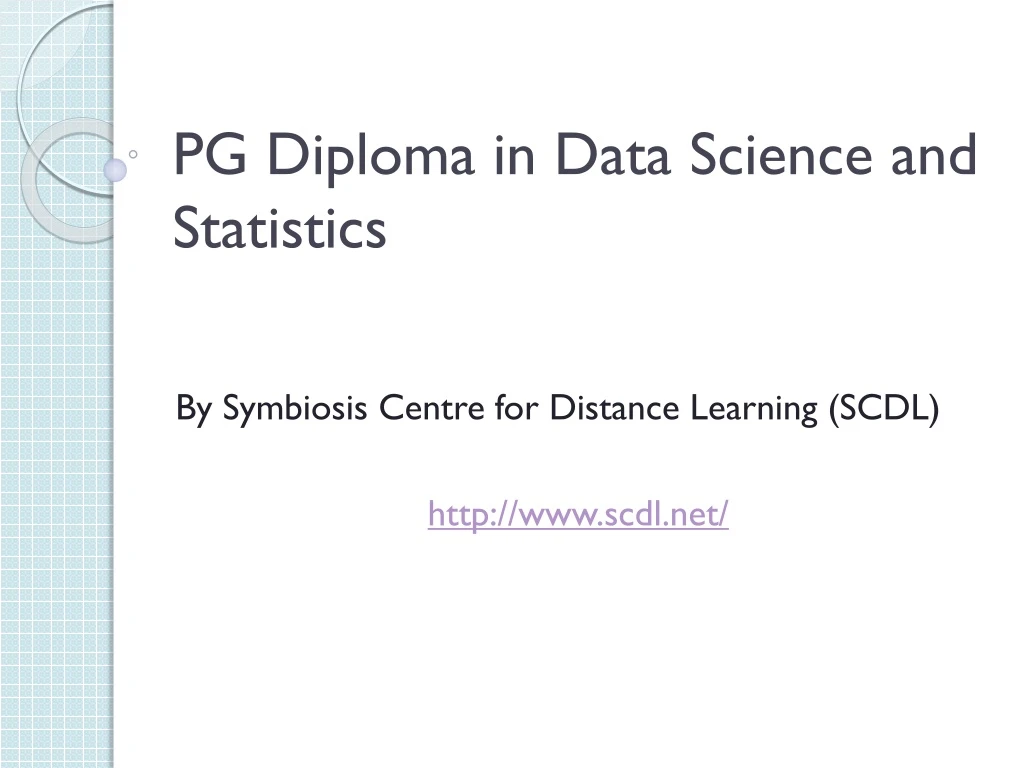pg diploma in data science and statistics