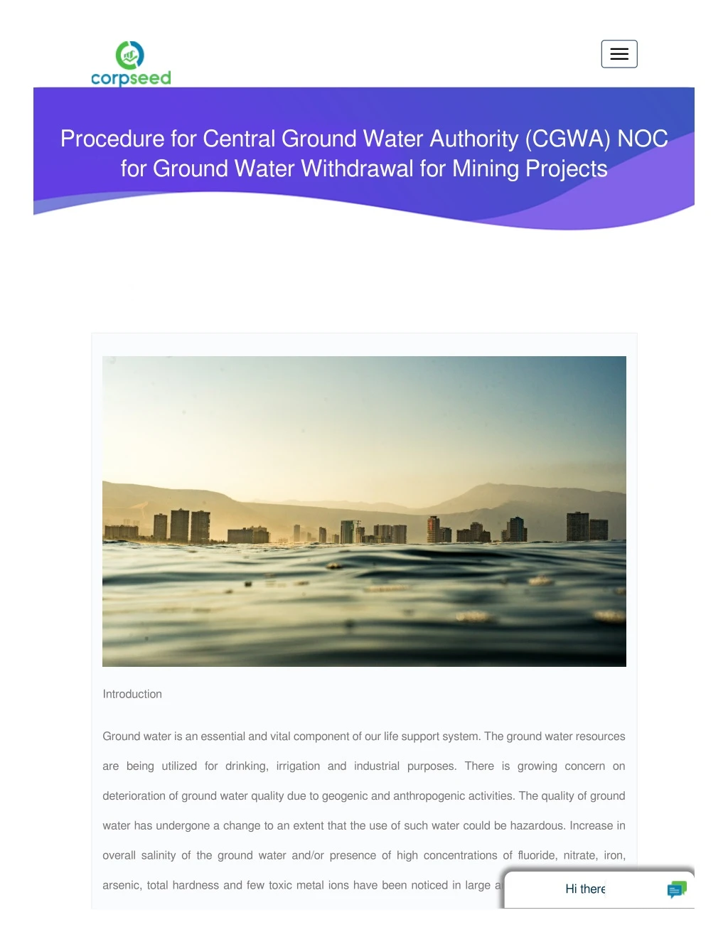 procedure for central ground water authority cgwa